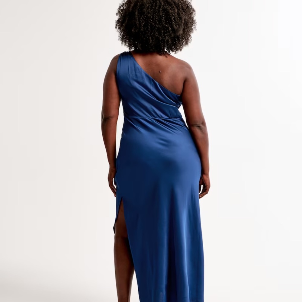 Blue Satin Abercrombie dress - Picture 4 of 4